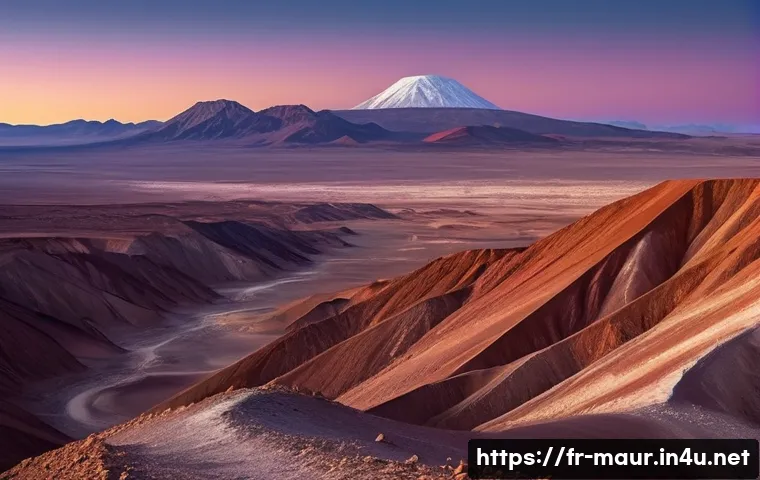 아타르 사막 투어 - **Prompt:** "A lone figure stands on a ridge overlooking the vast, arid landscape of the Valle de la...